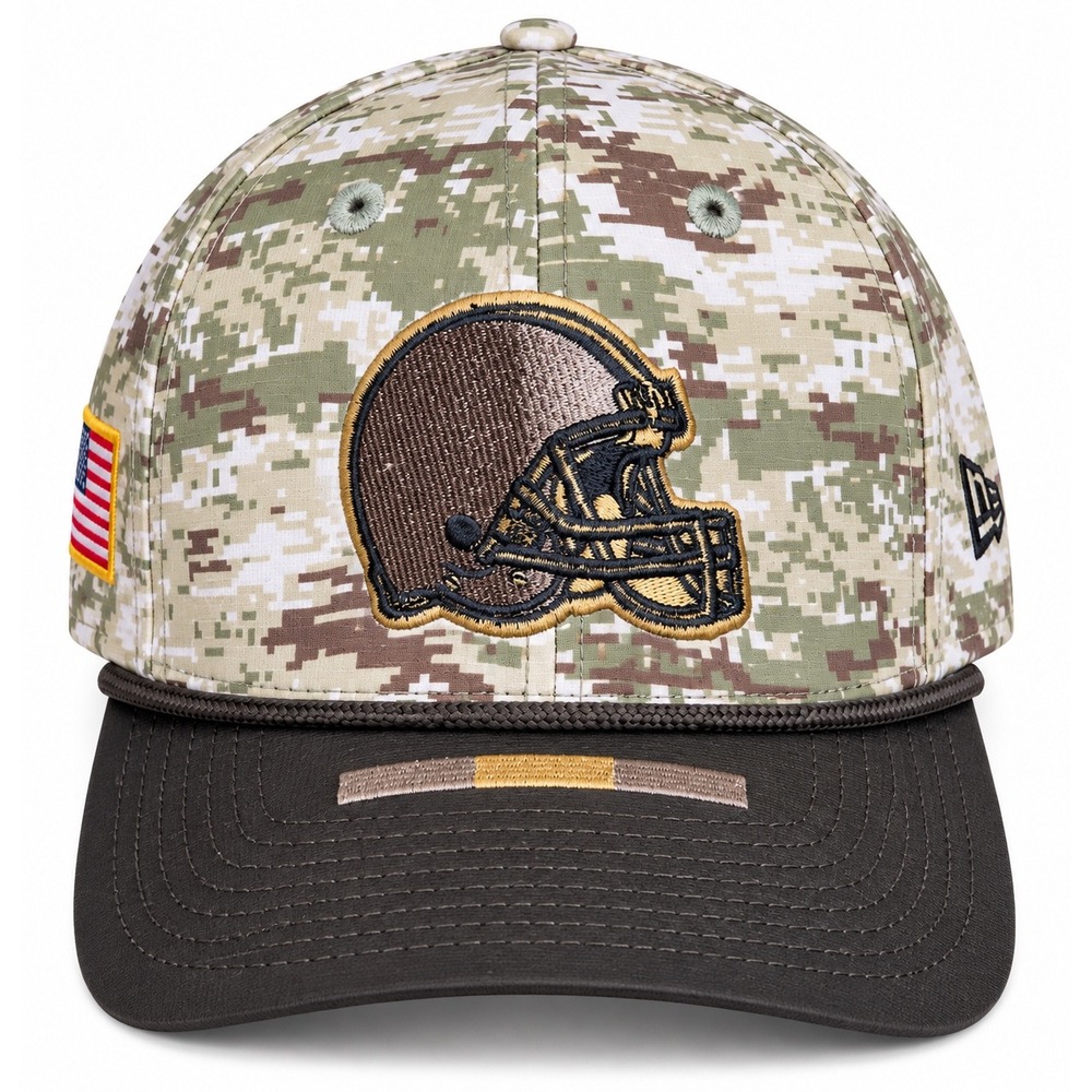 Cleveland Browns New Era 39THIRTY Salute to Service Camo Hat L/XL Military NFL
